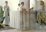 Ks. Wiesław Łobaza przewodniczy uroczystej liturgii w dniu odpustu św. Jadwigi